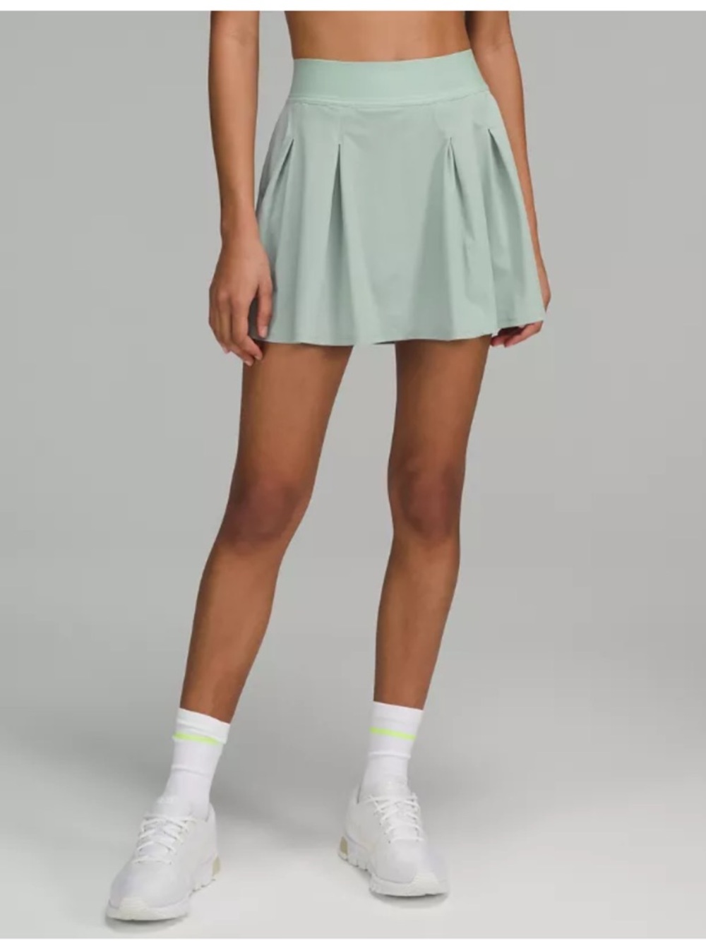 lululemon athletica Mint Green Pleated Skater Skirt